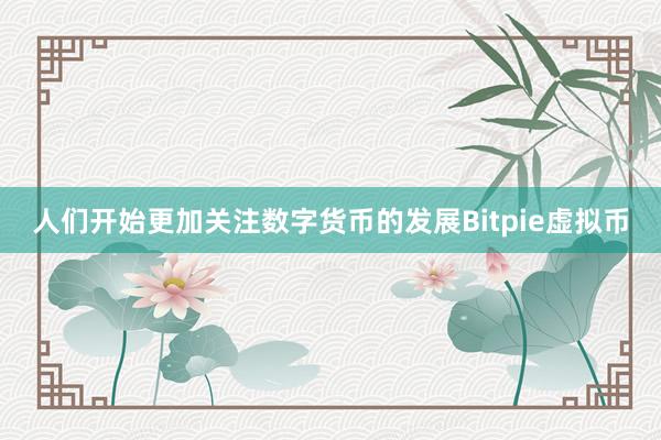 人们开始更加关注数字货币的发展Bitpie虚拟币