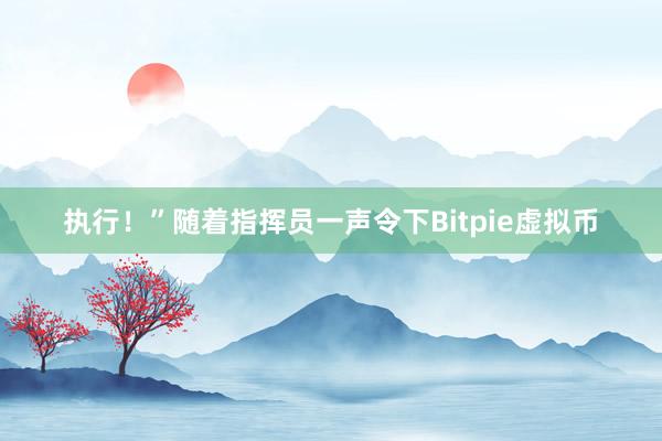 执行！”随着指挥员一声令下Bitpie虚拟币