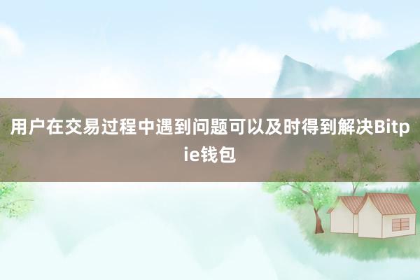 用户在交易过程中遇到问题可以及时得到解决Bitpie钱包