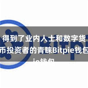 得到了业内人士和数字货币投资者的青睐Bitpie钱包